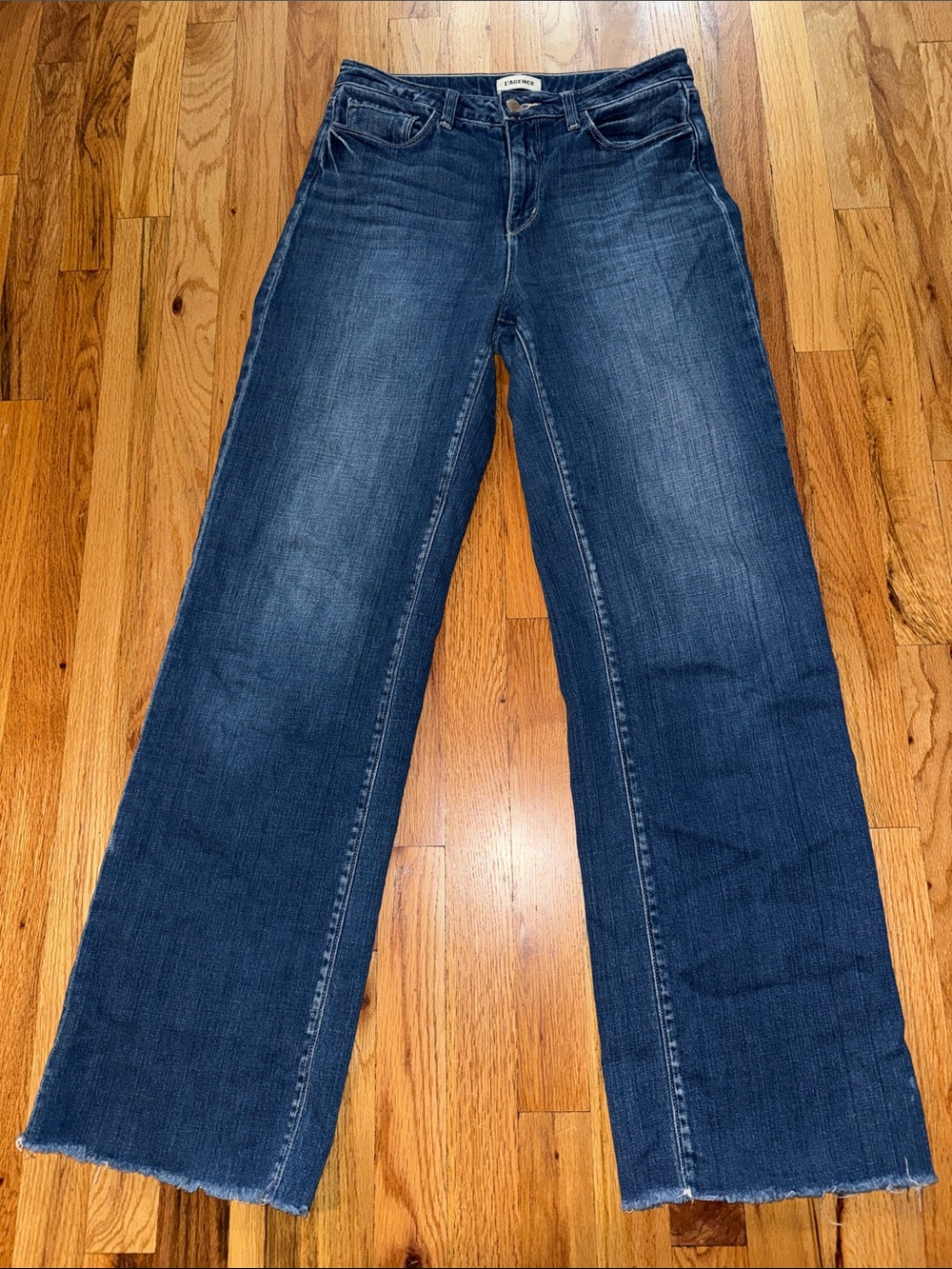 L’AGENCE Wide-Leg Jeans denim pants bottoms